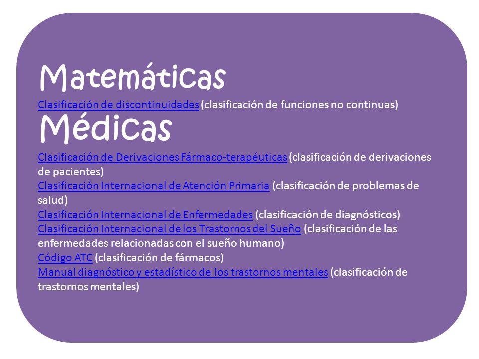 Matemáticas Clasificación de discontinuidades (clasificación de funciones no continuas) Médicas.