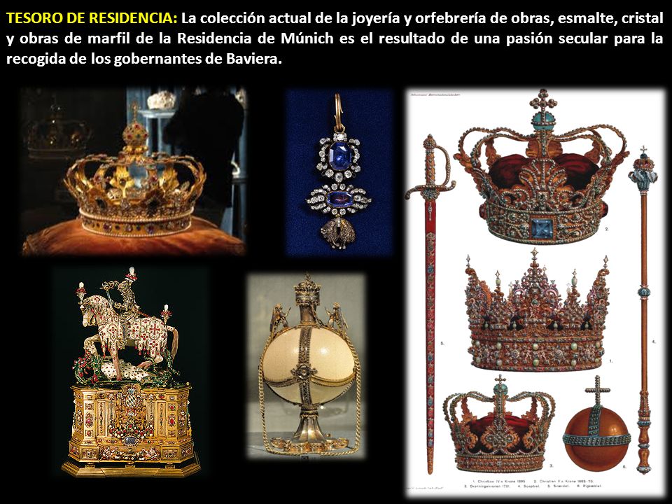 TESORO DE RESIDENCIA: La colección actual de la joyería y orfebrería de obras, esmalte, cristal y obras de marfil de la Residencia de Múnich es el resultado de una pasión secular para la recogida de los gobernantes de Baviera.