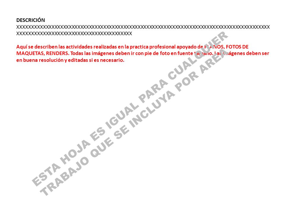 ESTA HOJA ES IGUAL PARA CUALQUIER TRABAJO QUE SE INCLUYA POR AREA