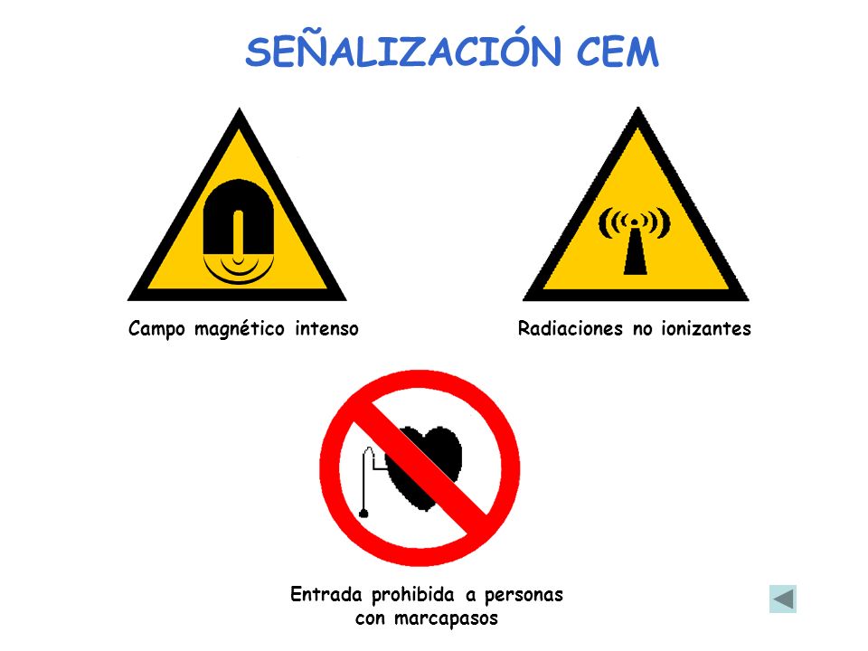 Entrada prohibida a personas con marcapasos