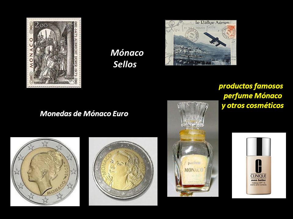 Mónaco Sellos productos famosos perfume Mónaco y otros cosméticos