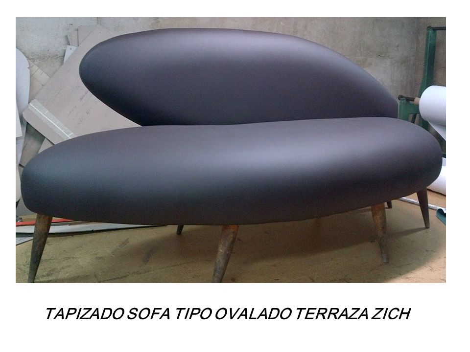 TAPIZADO SOFA TIPO OVALADO TERRAZA ZICH