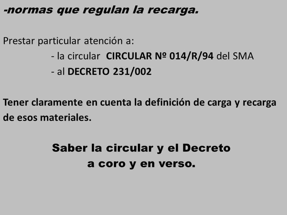 Saber la circular y el Decreto