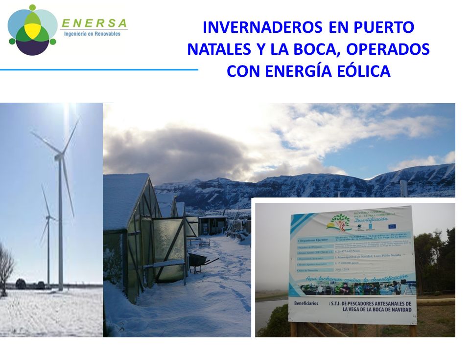 INVERNADEROS EN PUERTO NATALES Y LA BOCA, OPERADOS CON ENERGÍA EÓLICA