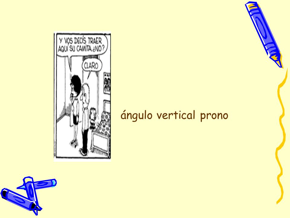 ángulo vertical prono