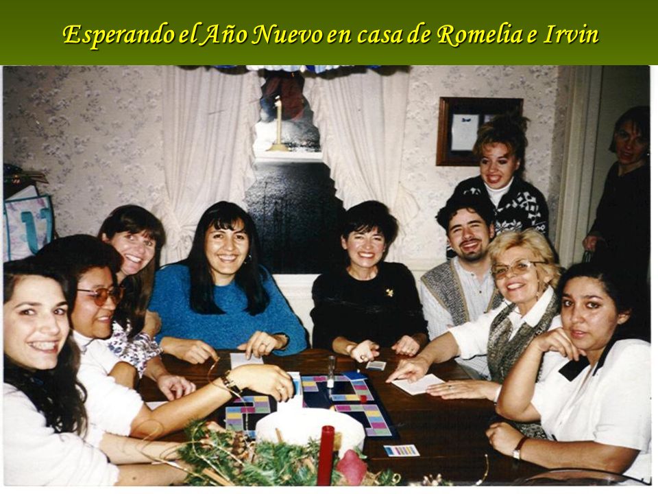 Esperando el Año Nuevo en casa de Romelia e Irvin