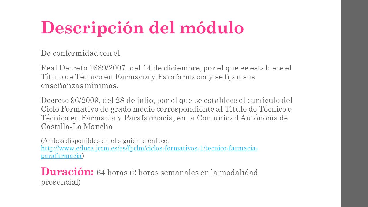 Módulo CLM0016 Inglés técnico para los ciclos formativos de grado medio de  la familia de Sanidad Profesora: Elena Hernández. - ppt descargar