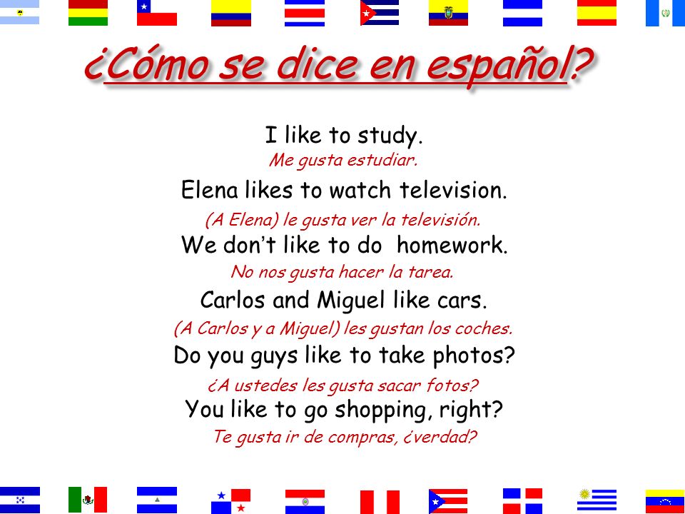 ¿Cómo se dice en español