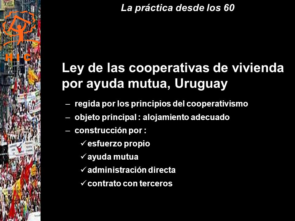 Ley de las cooperativas de vivienda por ayuda mutua, Uruguay