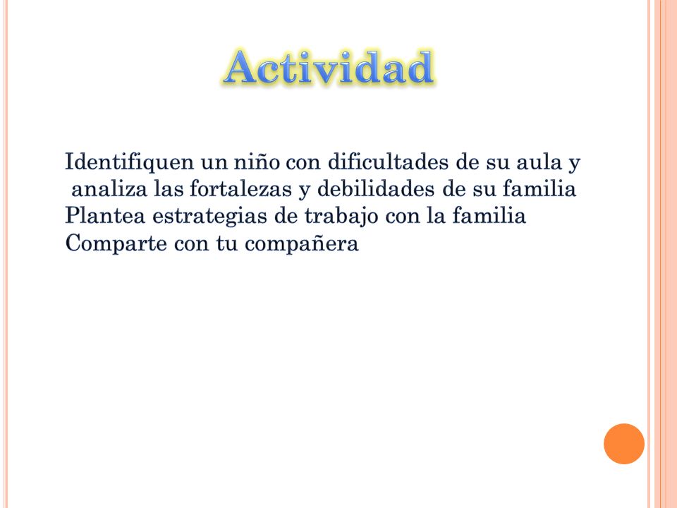 Actividad Identifiquen un niño con dificultades de su aula y