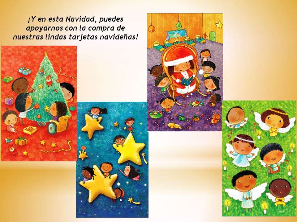¡Y en esta Navidad, puedes apoyarnos con la compra de nuestras lindas tarjetas navideñas!