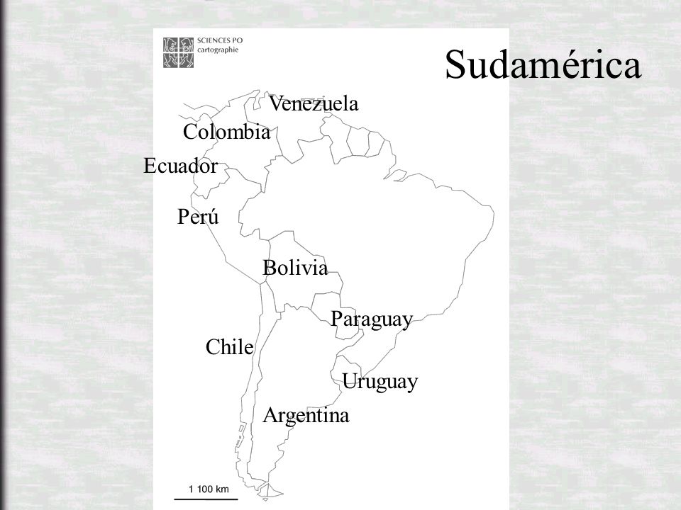 Sudamérica Venezuela Colombia Ecuador Perú Bolivia Paraguay Chile