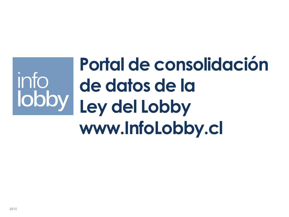 Portal de consolidación de datos de la Ley del Lobby