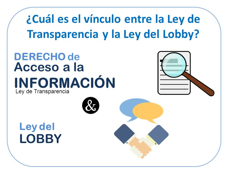 ¿Cuál es el vínculo entre la Ley de Transparencia y la Ley del Lobby