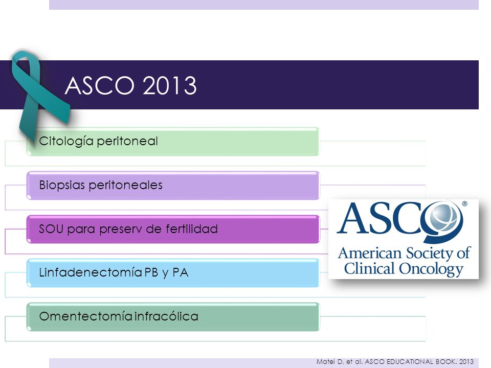 ASCO 2013 Matei D, et al. ASCO EDUCATIONAL BOOK. 2013