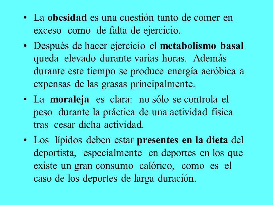 La obesidad es una cuestión tanto de comer en exceso como de falta de ejercicio.