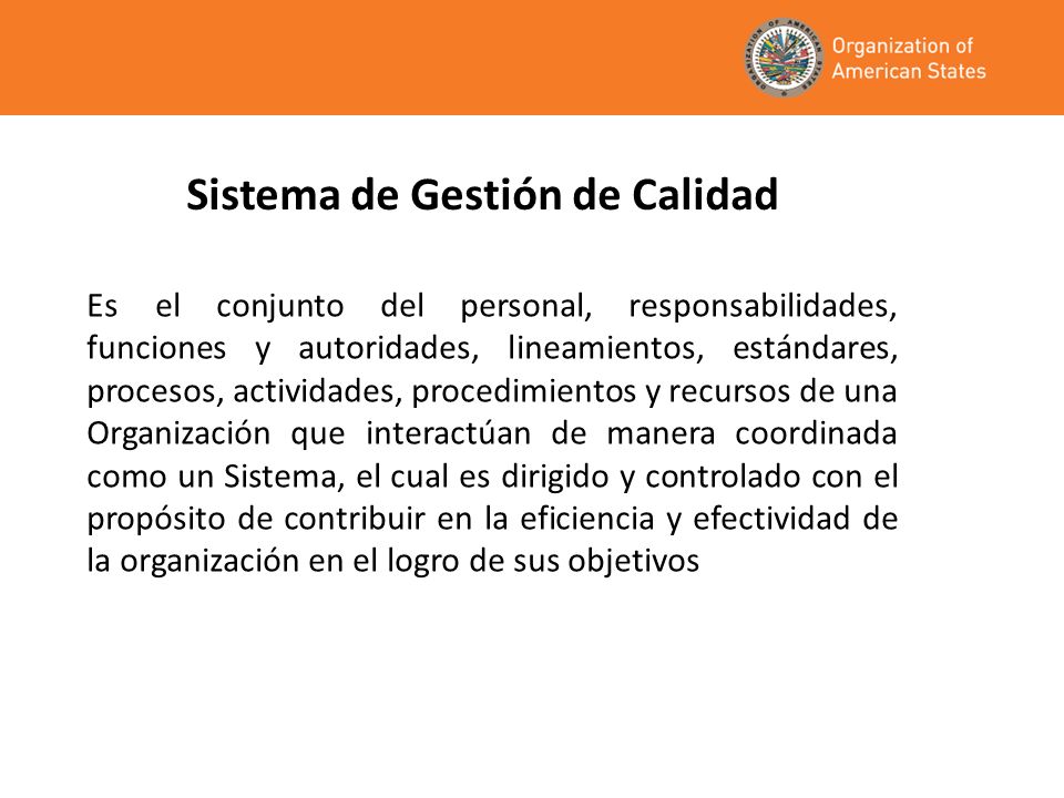 Sistema de Gestión de Calidad