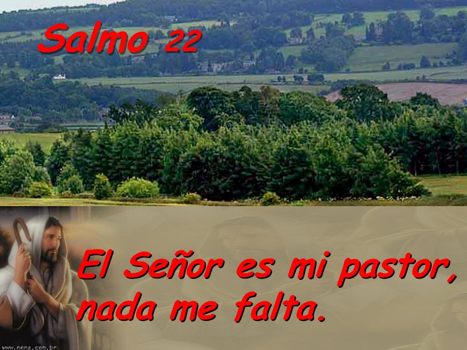 Salmo 22 El Señor es mi pastor, nada me falta.
