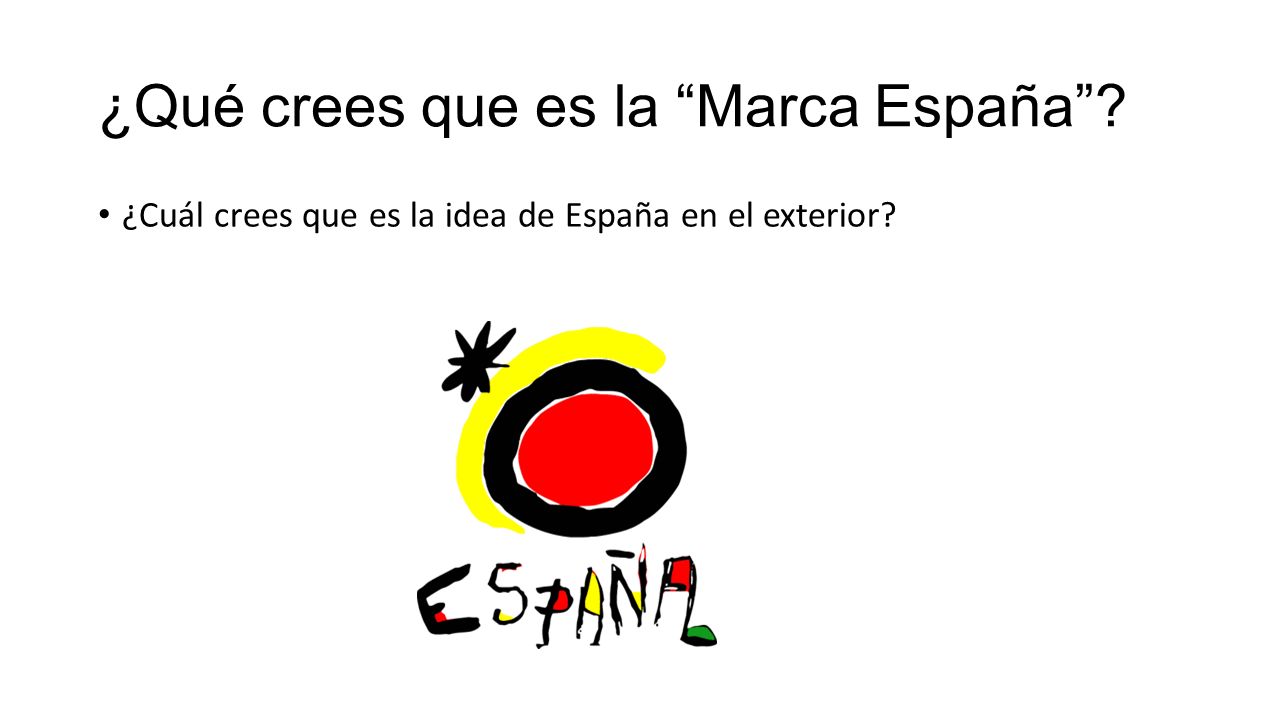 ¿Qué crees que es la Marca España