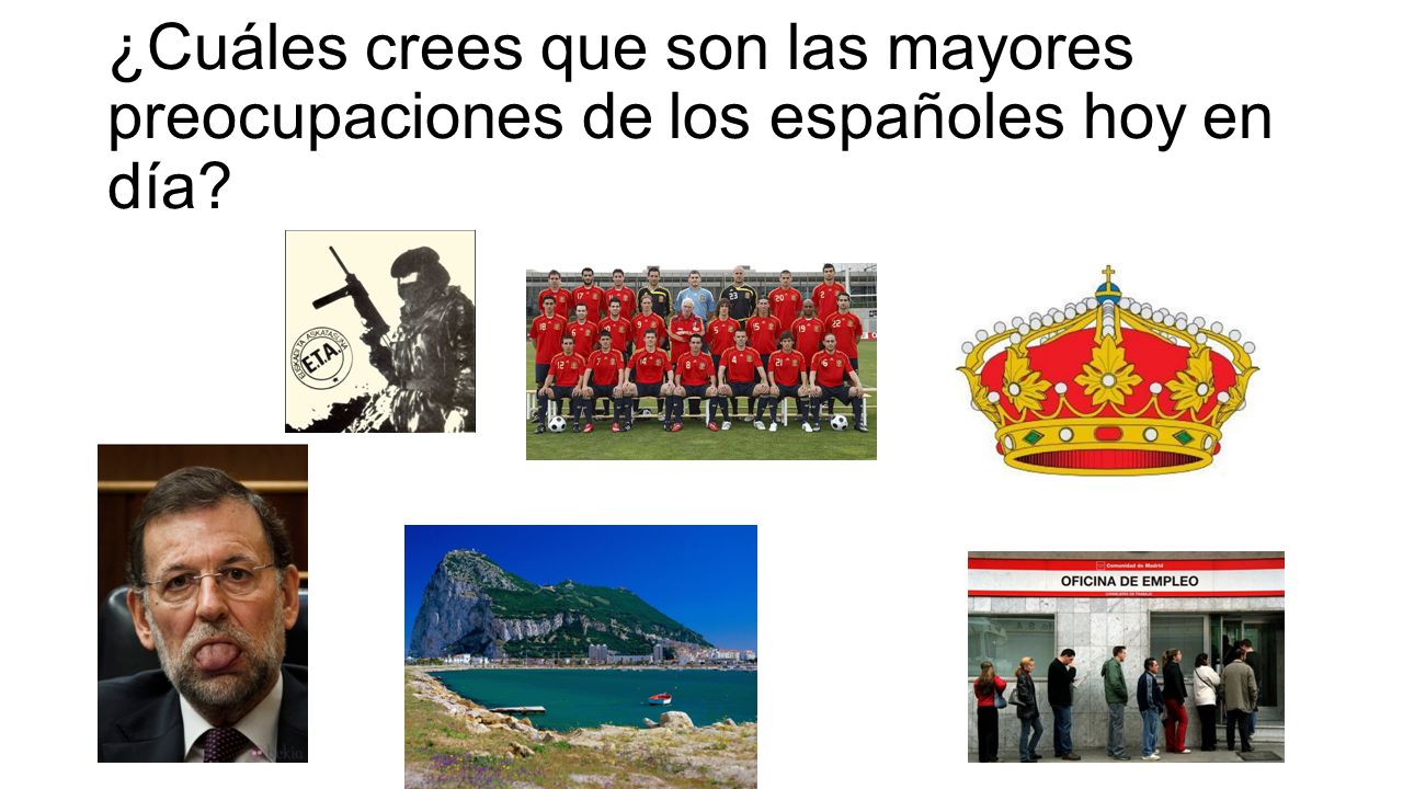 ¿Cuáles crees que son las mayores preocupaciones de los españoles hoy en día