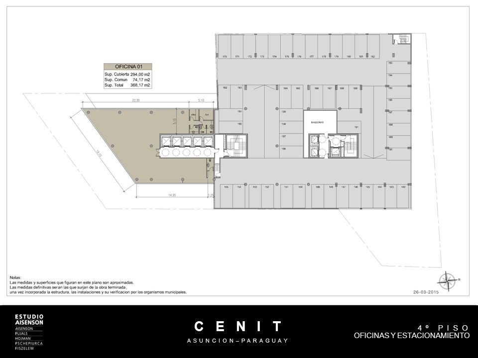 C E N I T ASUNCION–PARAGUAY 4º PISO OFICINAS Y ESTACIONAMIENTO-