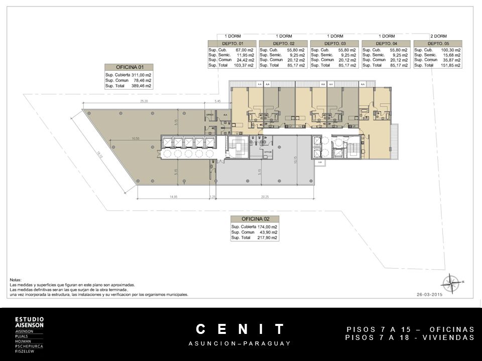 C E N I T PISOS 7 A 15 – OFICINAS PISOS 7 A 18 - VIVIENDAS