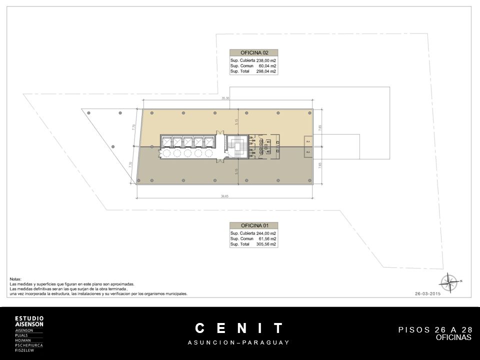 C E N I T ASUNCION–PARAGUAY PISOS 26 A 28 OFICINAS-