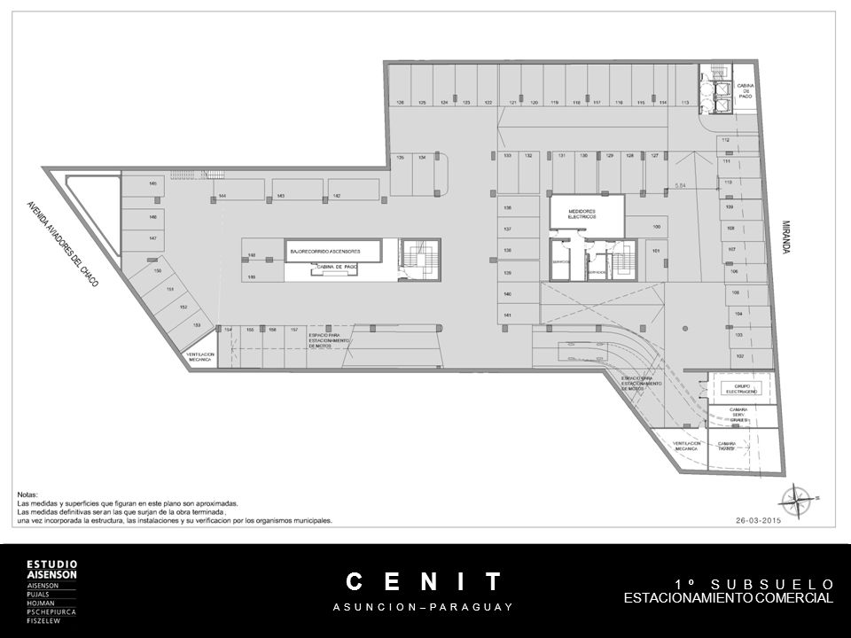 C E N I T ASUNCION–PARAGUAY 1º SUBSUELO ESTACIONAMIENTO COMERCIAL -