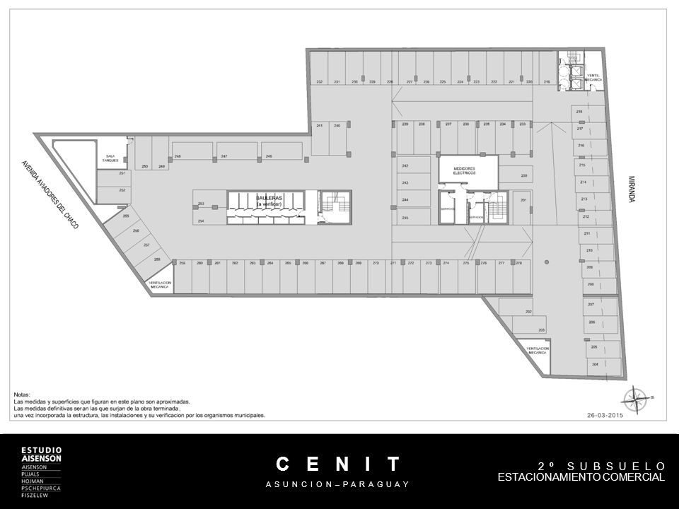 C E N I T ASUNCION–PARAGUAY 2º SUBSUELO ESTACIONAMIENTO COMERCIAL -