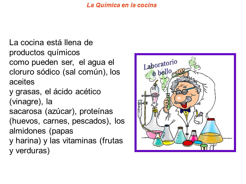 La cocina está llena de productos químicos