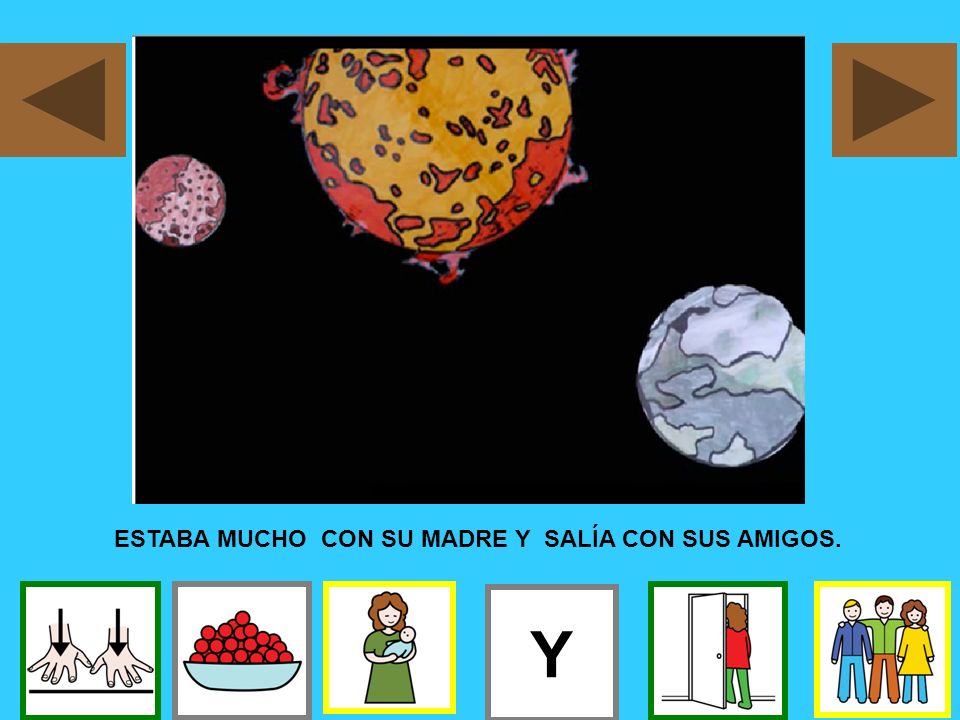 ESTABA MUCHO CON SU MADRE Y SALÍA CON SUS AMIGOS.