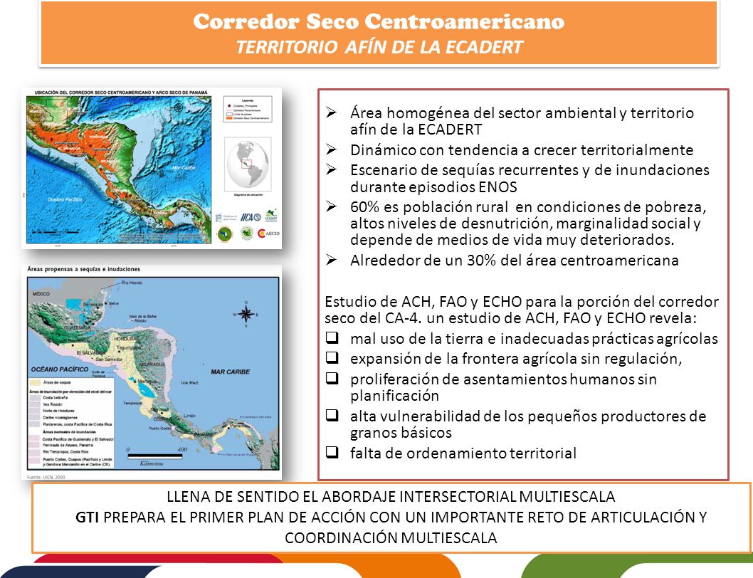 Corredor Seco Centroamericano TERRITORIO AFÍN DE LA ECADERT