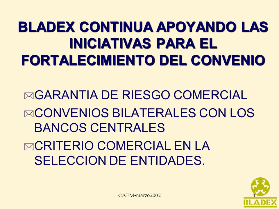 BLADEX CONTINUA APOYANDO LAS INICIATIVAS PARA EL FORTALECIMIENTO DEL CONVENIO