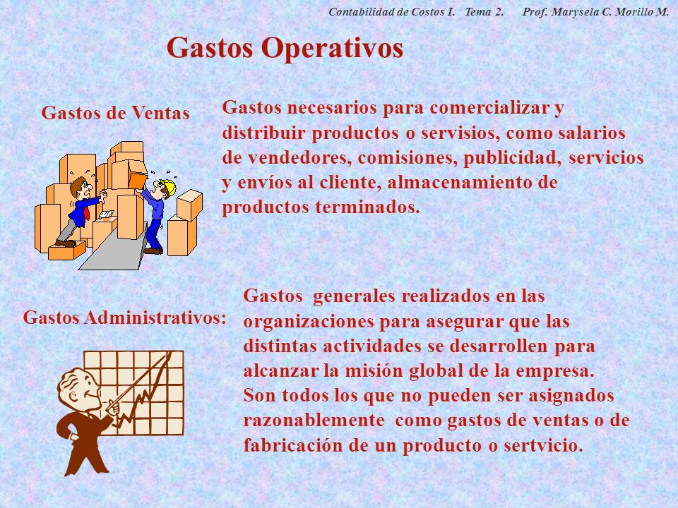 Contabilidad de Costos I. Tema 2. Prof. Marysela C. Morillo M.