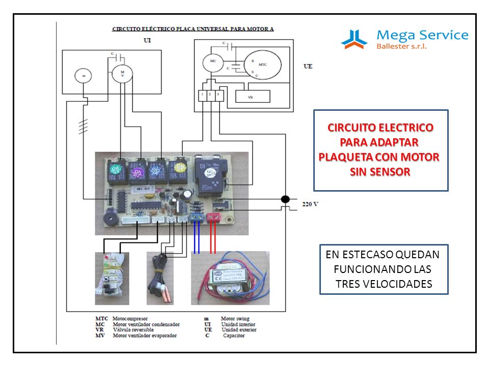 CIRCUITO ELECTRICO PARA ADAPTAR. PLAQUETA CON MOTOR. SIN SENSOR. EN ESTECASO QUEDAN. FUNCIONANDO LAS.