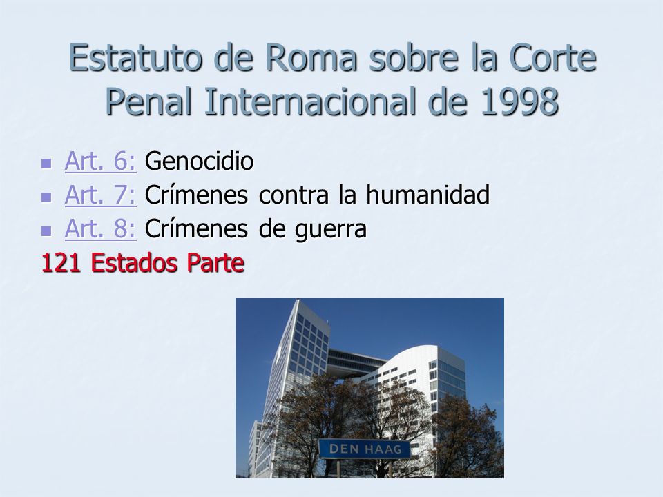 Estatuto de Roma sobre la Corte Penal Internacional de 1998