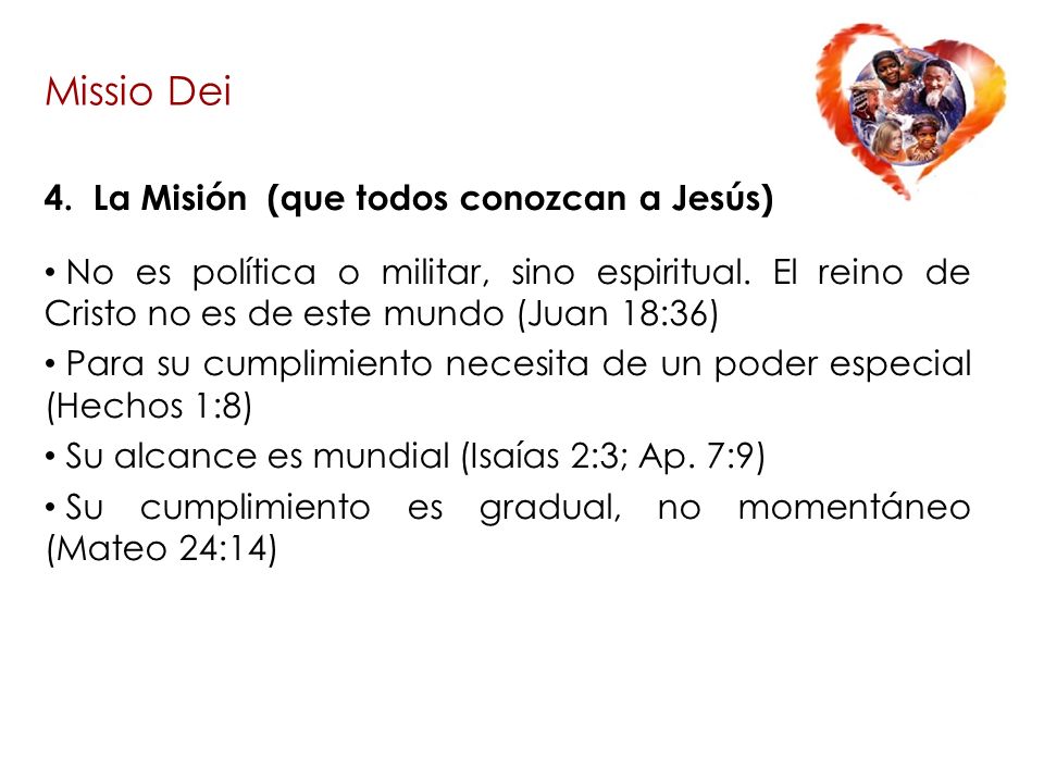 Missio Dei 4. La Misión (que todos conozcan a Jesús)