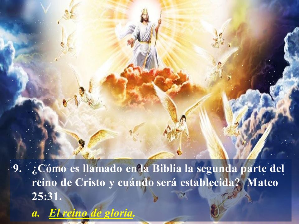 9. ¿Cómo es llamado en la Biblia la segunda parte del
