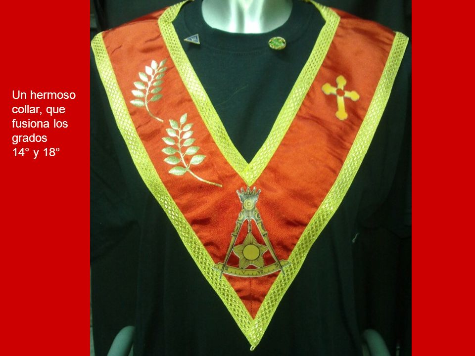 Un hermoso collar, que fusiona los grados 14° y 18°