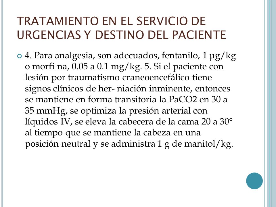 TRATAMIENTO EN EL SERVICIO DE URGENCIAS Y DESTINO DEL PACIENTE