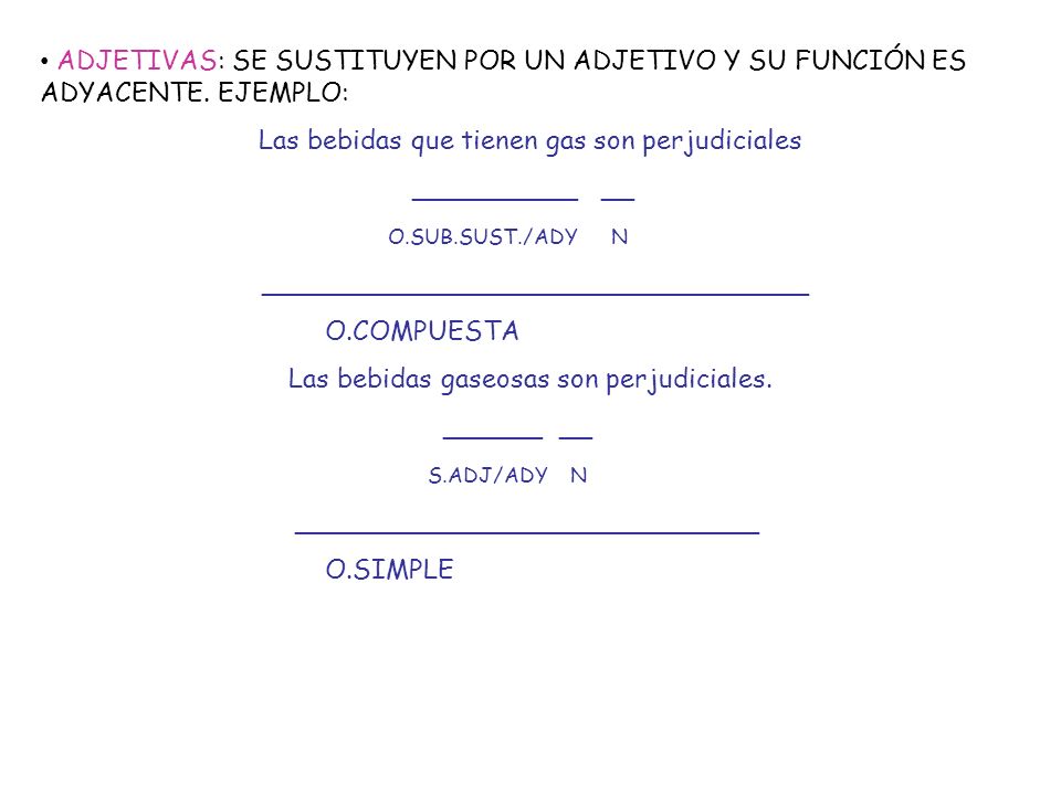 Las bebidas que tienen gas son perjudiciales __________ __