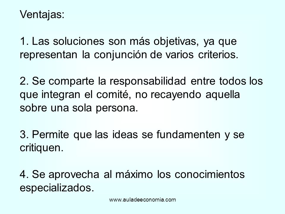 3. Permite que las ideas se fundamenten y se critiquen.