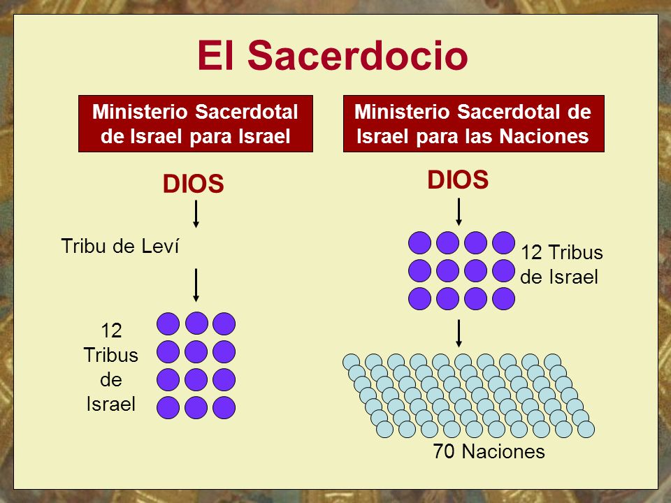 El Sacerdocio DIOS DIOS Ministerio Sacerdotal de Israel para Israel