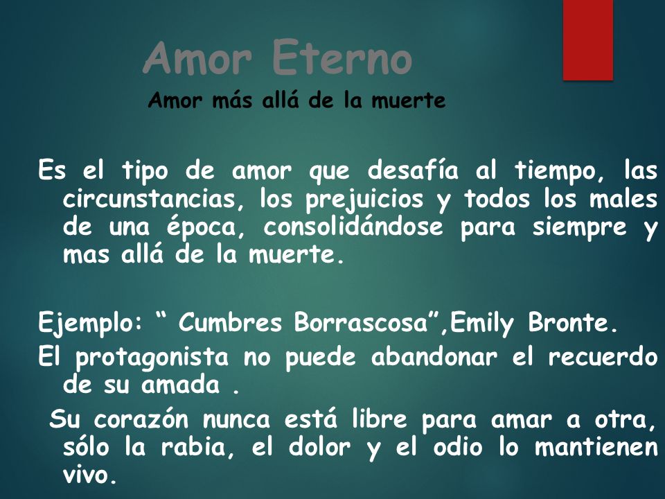 Amor Eterno Amor más allá de la muerte.