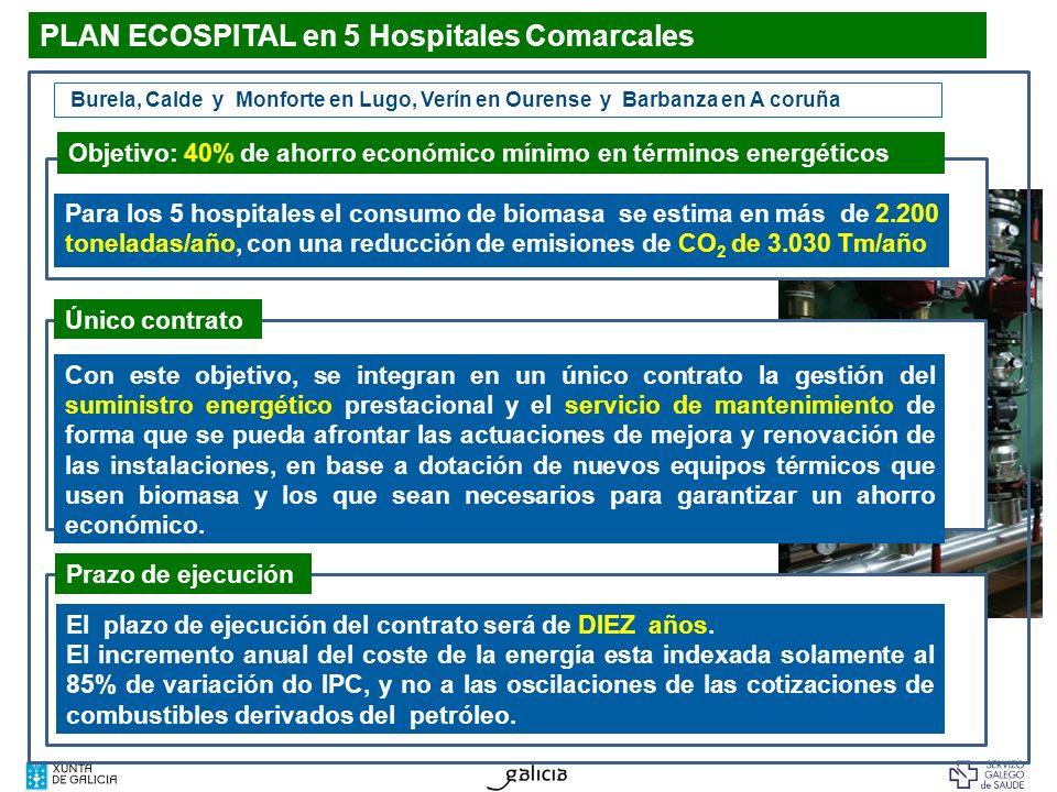 PLAN ECOSPITAL en 5 Hospitales Comarcales