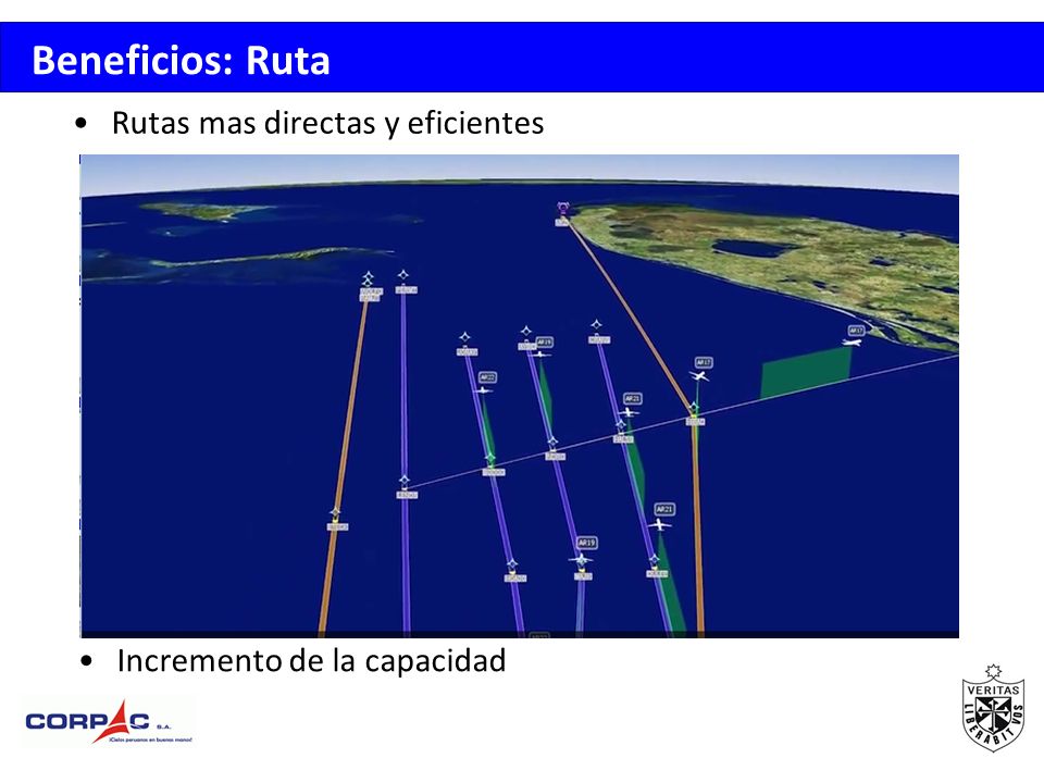 Beneficios: Ruta Rutas mas directas y eficientes