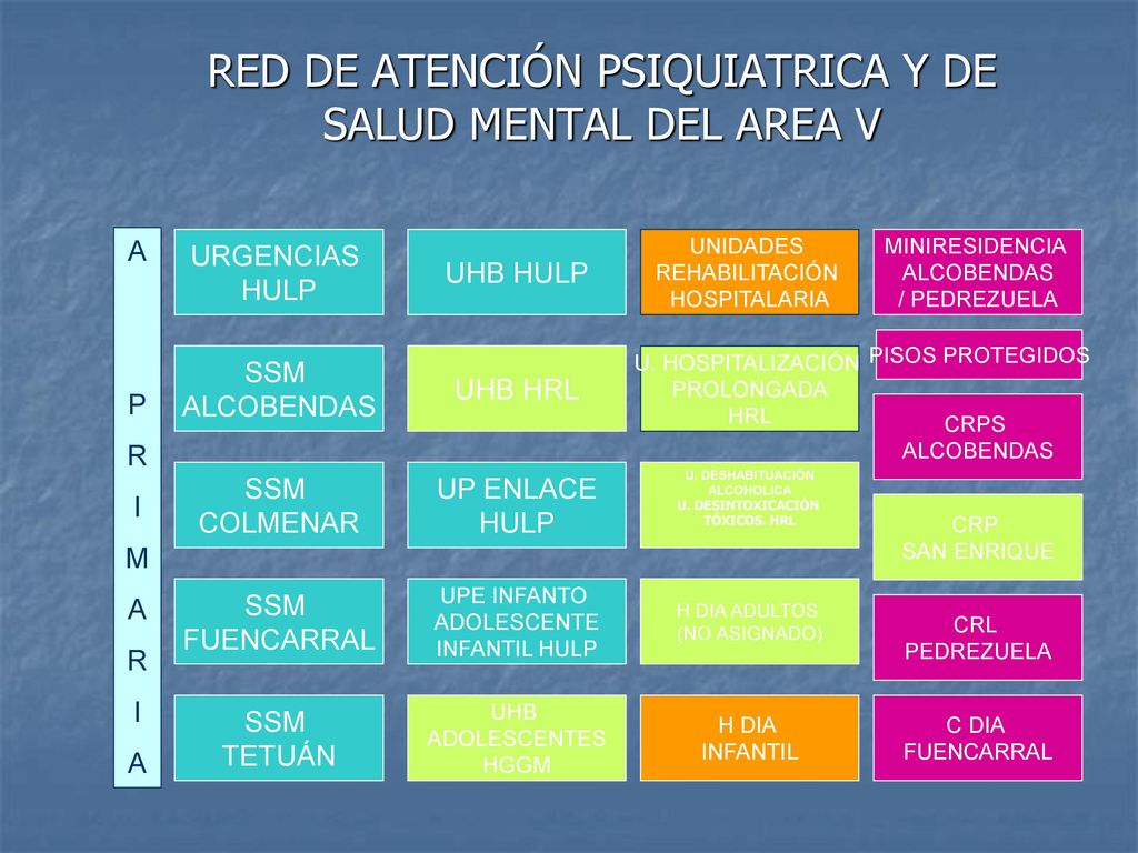 RED DE ATENCIÓN PSIQUIATRICA Y DE SALUD MENTAL DEL AREA V