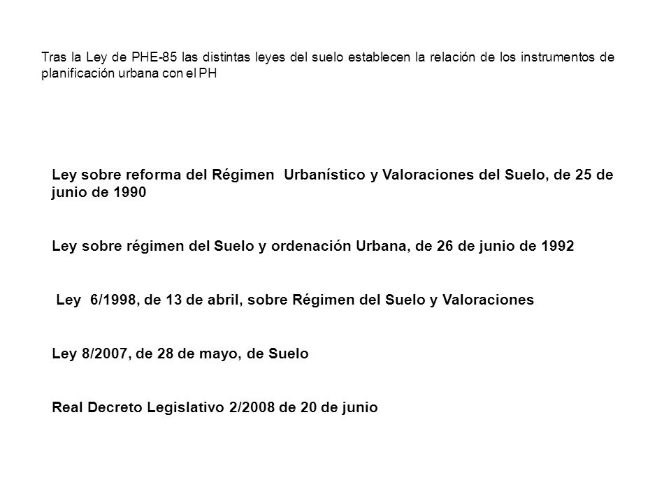 Ley 6/1998, de 13 de abril, sobre Régimen del Suelo y Valoraciones