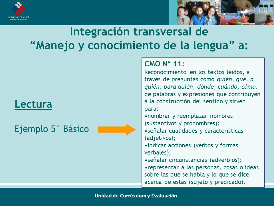 Integración transversal de Manejo y conocimiento de la lengua a: