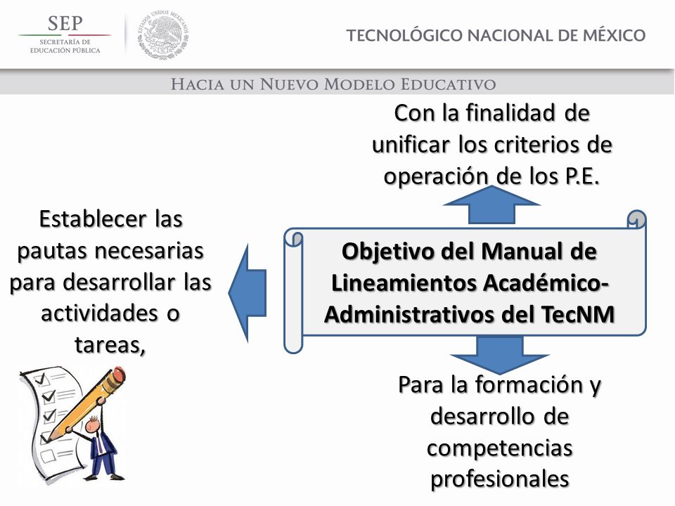 Con la finalidad de unificar los criterios de operación de los P.E.